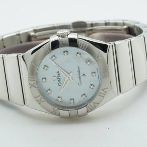 Omega Constellation Quartz 123.10.27.60.55.002 Mother Of Dearl Dial Diamonds 08/2017 9982